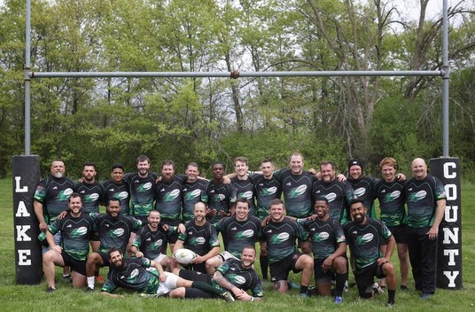 Group photo of the Lake County Rugby team