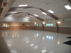 Community center empty auditorium