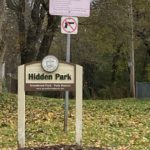 picture of sign and entrance to Hidden Park