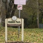 picture of sign and entrance to Hidden Park