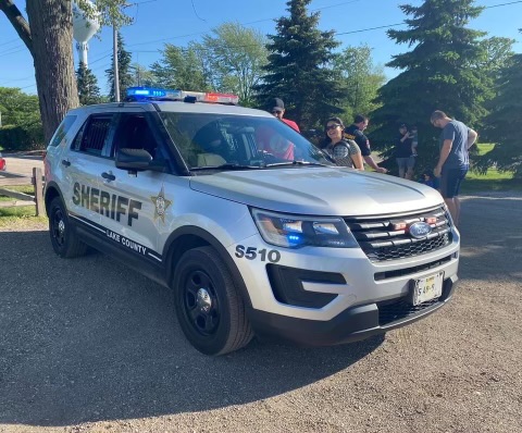 photo of a Lake County Sheriff's Dept vehicle