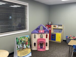 playroom with toys for children